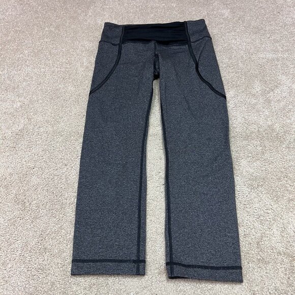 Lululemon Pants - Lululemon Leggings Women’s Gray Cropped Pull On Size 4